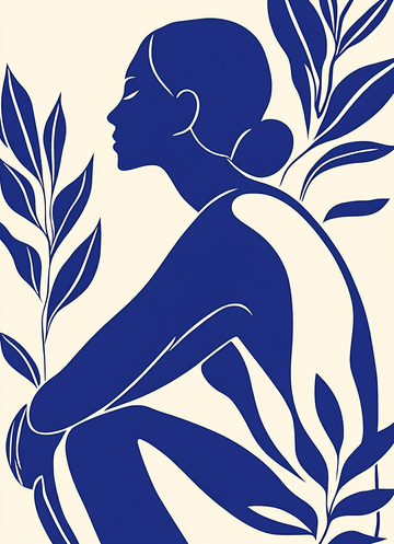 Blue Thought (framed)