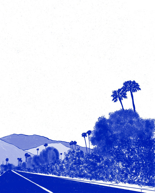 Azul unframed