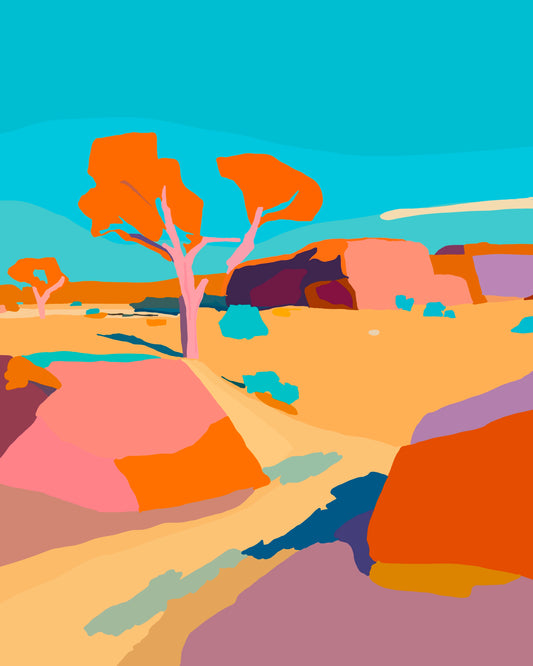 Aqua Sky unframed