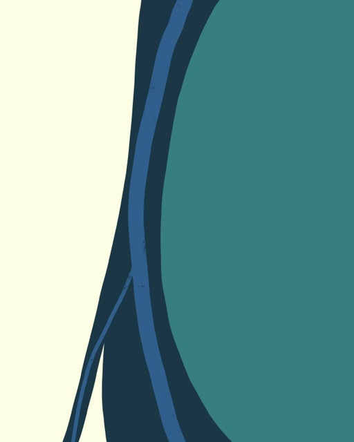 Blue Streak unframed
