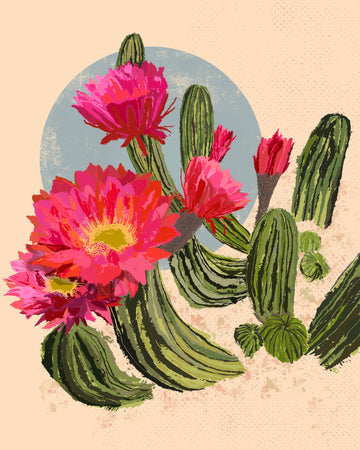 Cactus Blue unframed