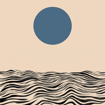 Once In A Blue Moon unframed