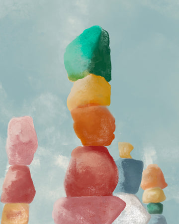 Seven Magic Mountains Unframed
