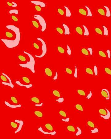 Strawberry Beret Unframed