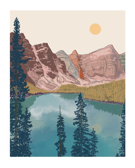 Banff (Lake Moraine) unframed