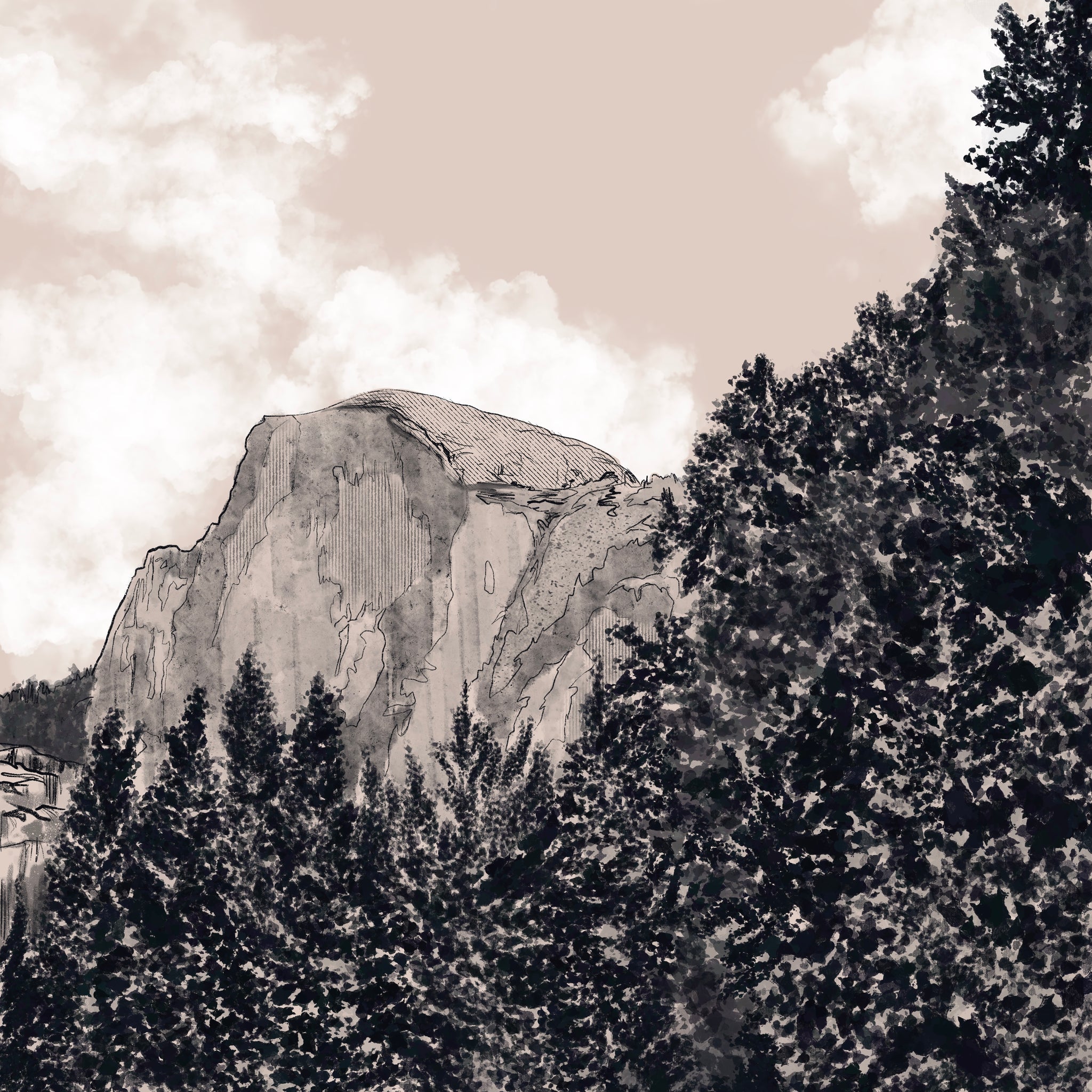 Half Dome (Yosemite) unframed