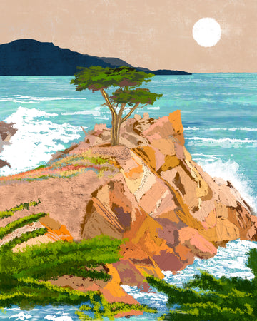 The Lone Cypress Unframed