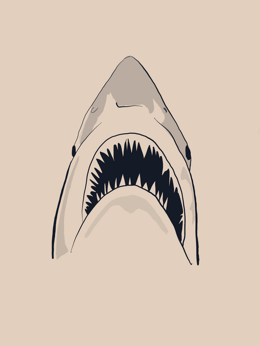 Shark Time unframed