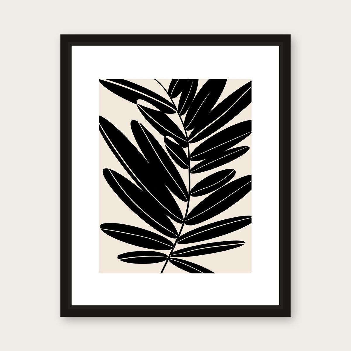 Amelia Floating Frame Canvas - Black floating frame