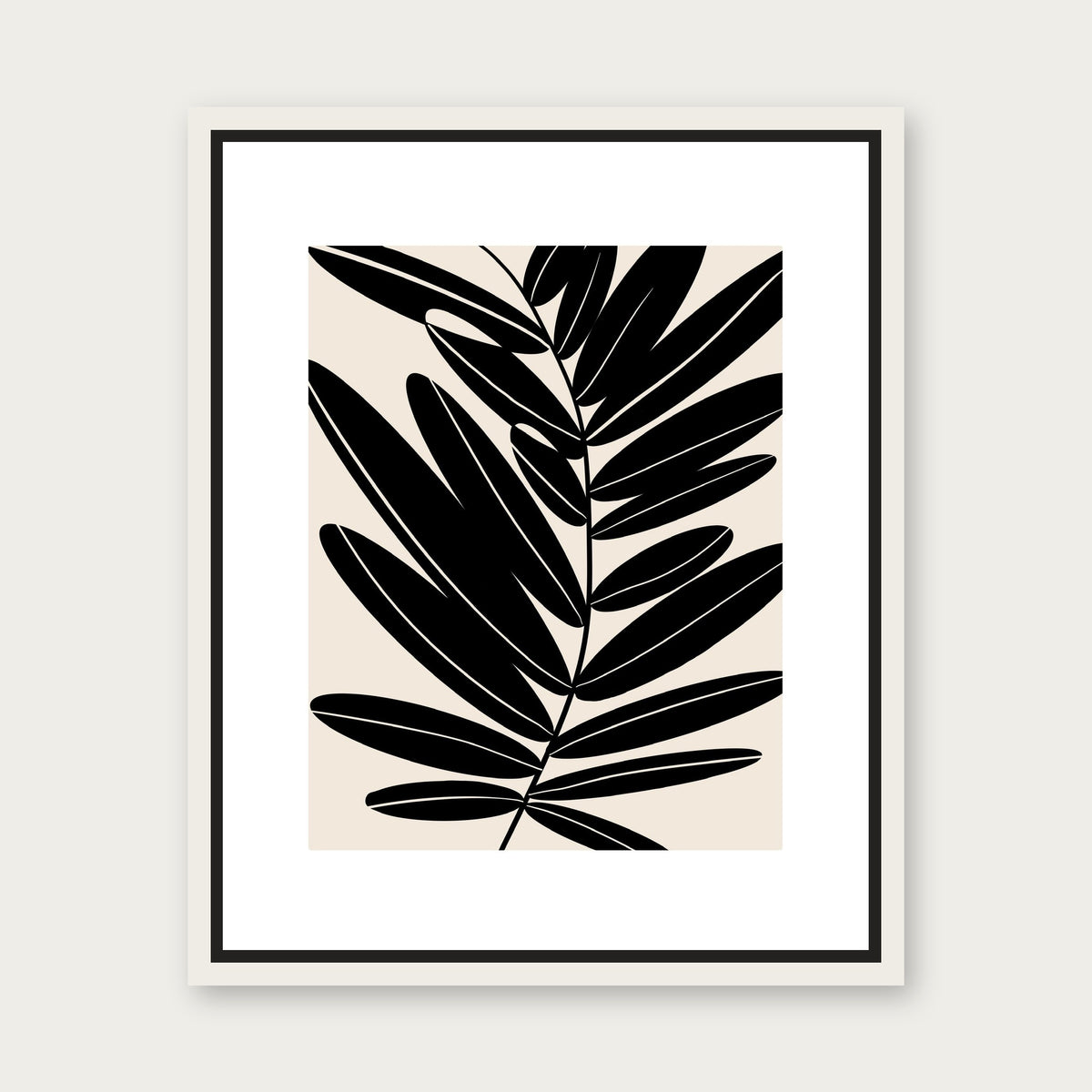 Amelia Floating Frame Canvas - White floating frame