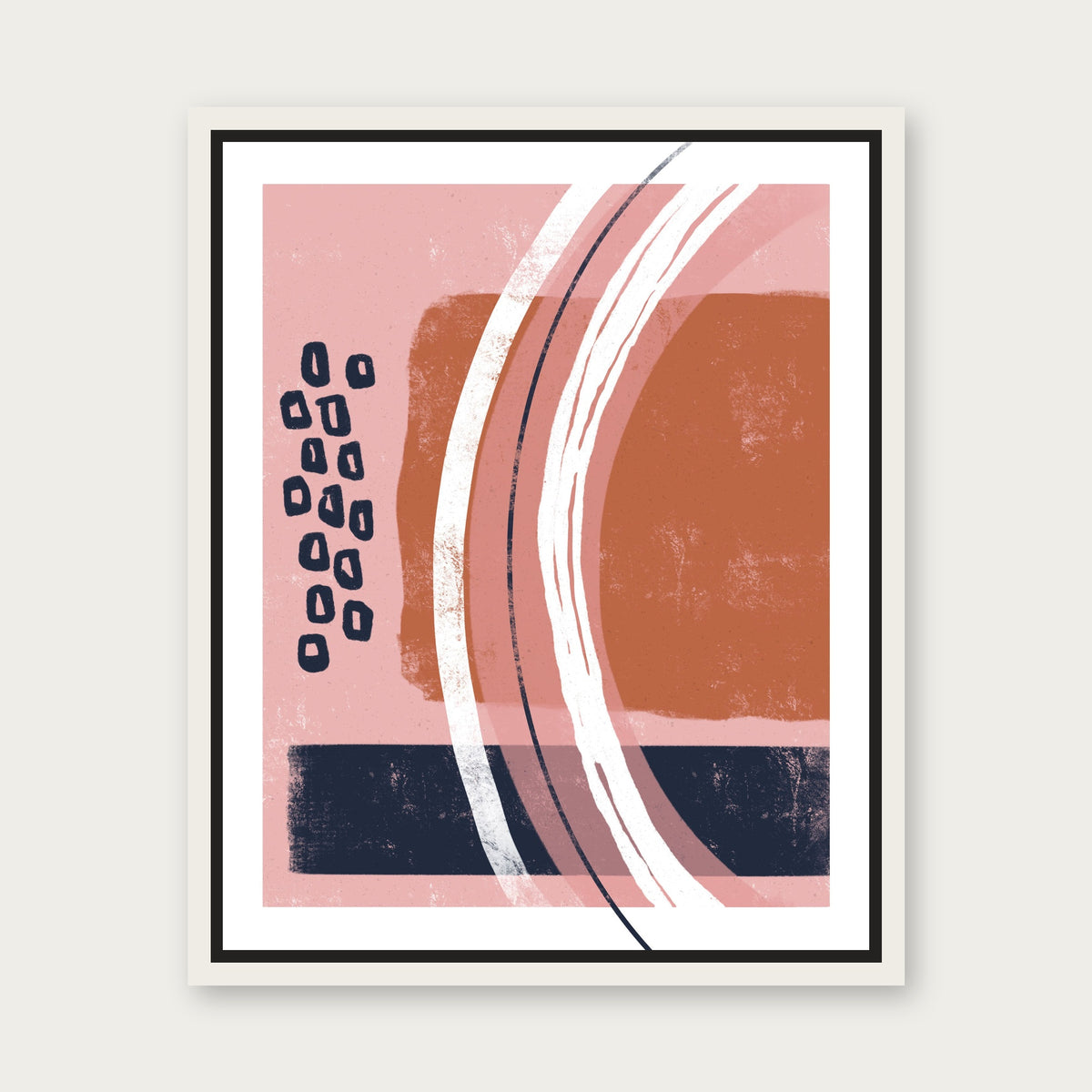 Ascension 2 Floating Frame Canvas - White floating frame