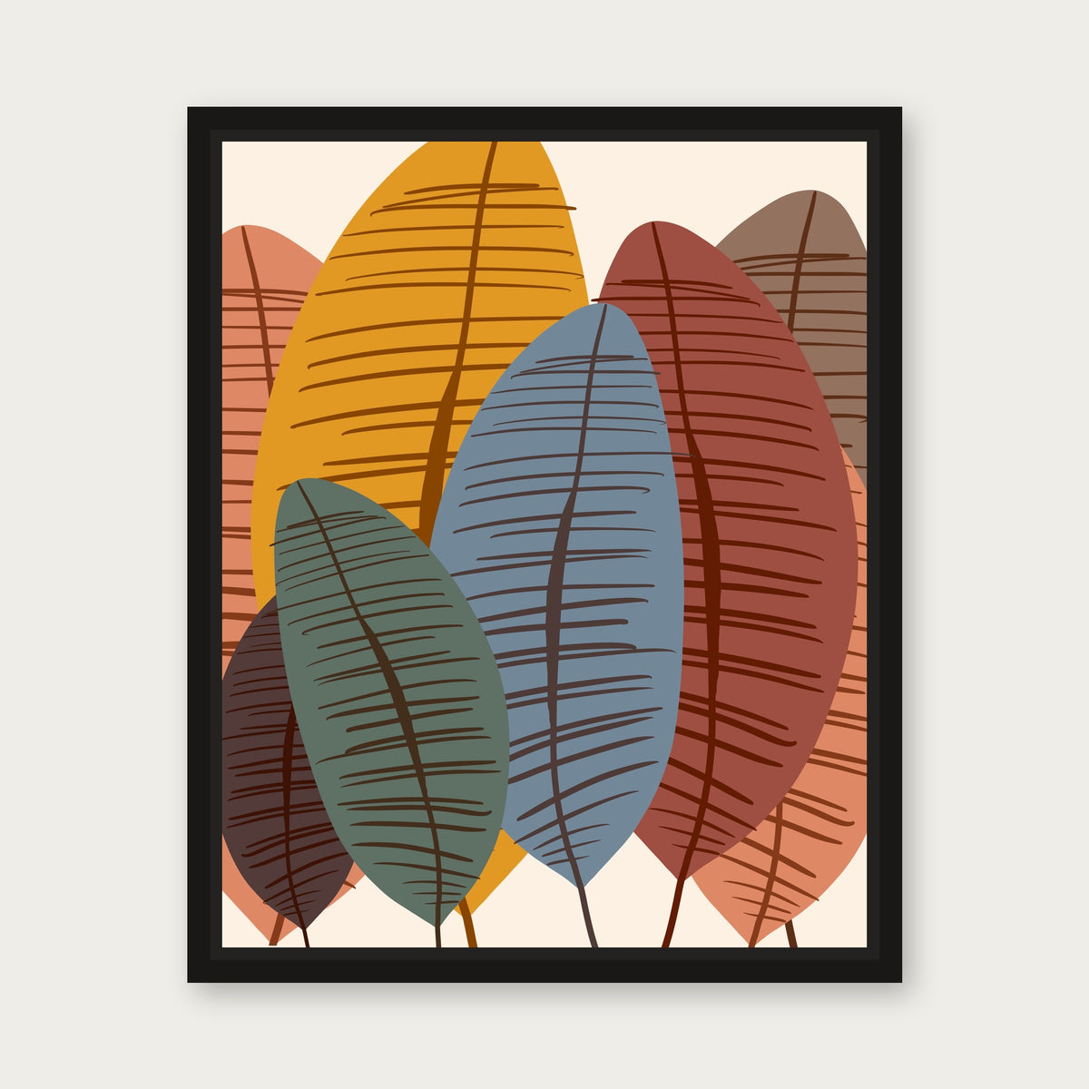Bananafanna Floating Frame Canvas - Black floating frame