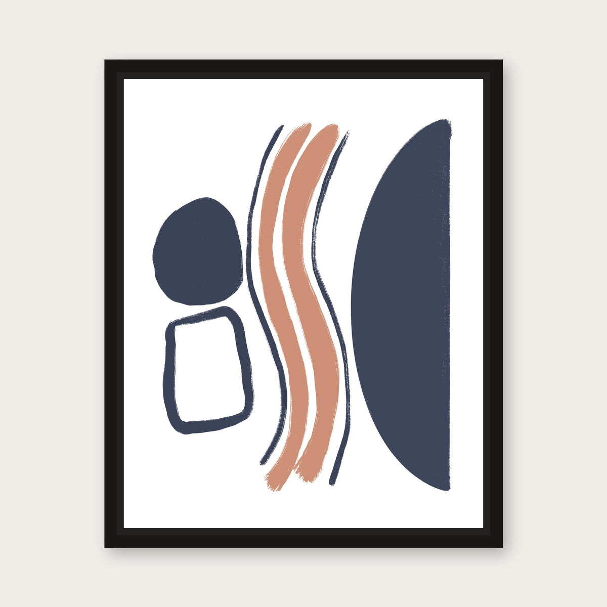 Bonding Floating Frame Canvas - Black floating frame