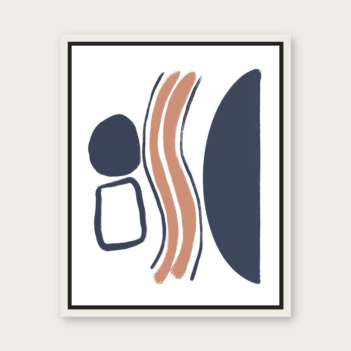 Bonding Floating Frame Canvas - White floating frame