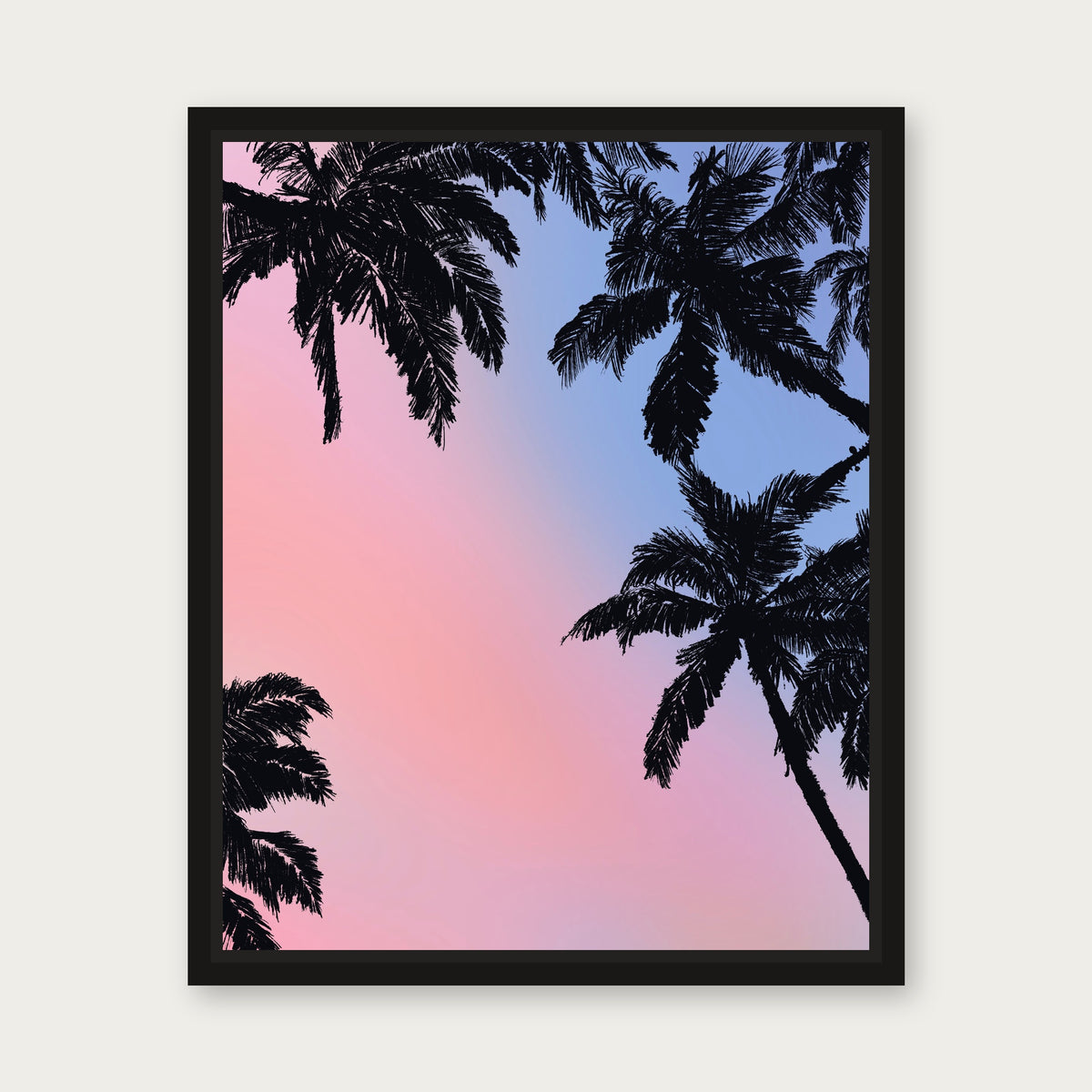Breezeway Floating Frame Canvas - Black floating frame