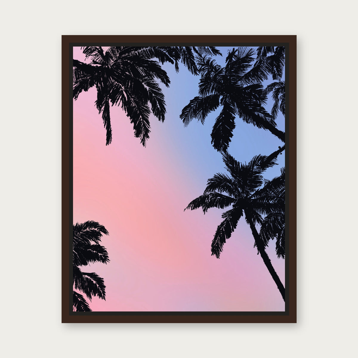 Breezeway Floating Frame Canvas - Espresso floating frame