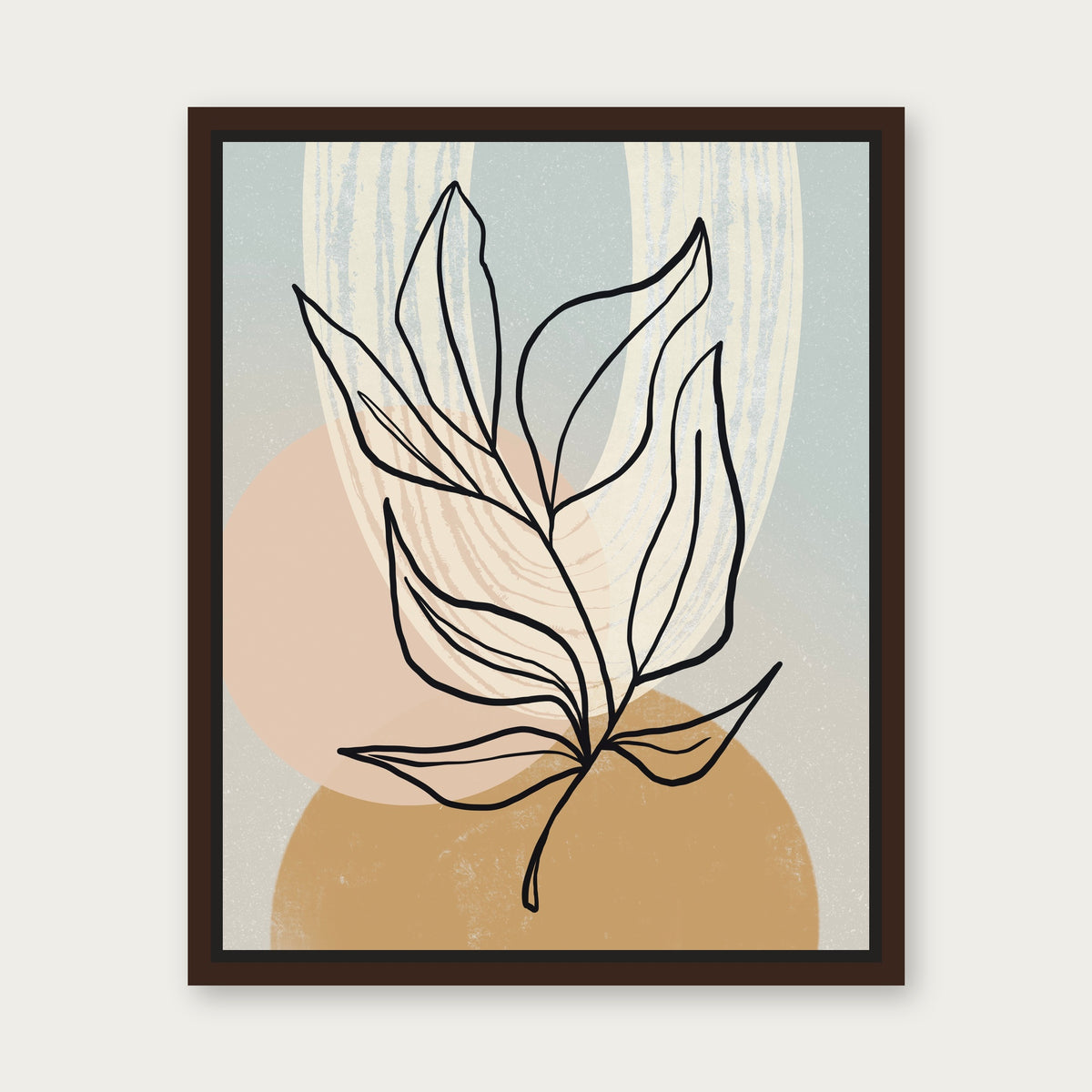 Brentwood Floating Frame Canvas - Espresso floating frame