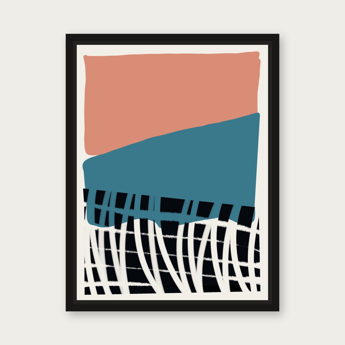 Buenos Aires Floating Frame Canvas - Black floating frame