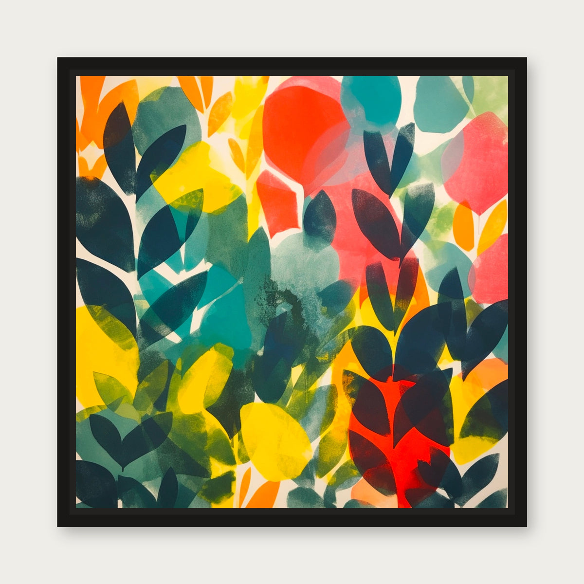Bwindi Floating Frame Canvas - Black floating frame