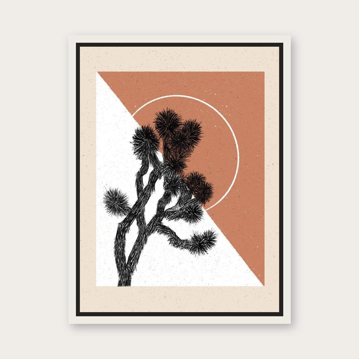 Caramel 1 Floating Frame Canvas - White floating frame