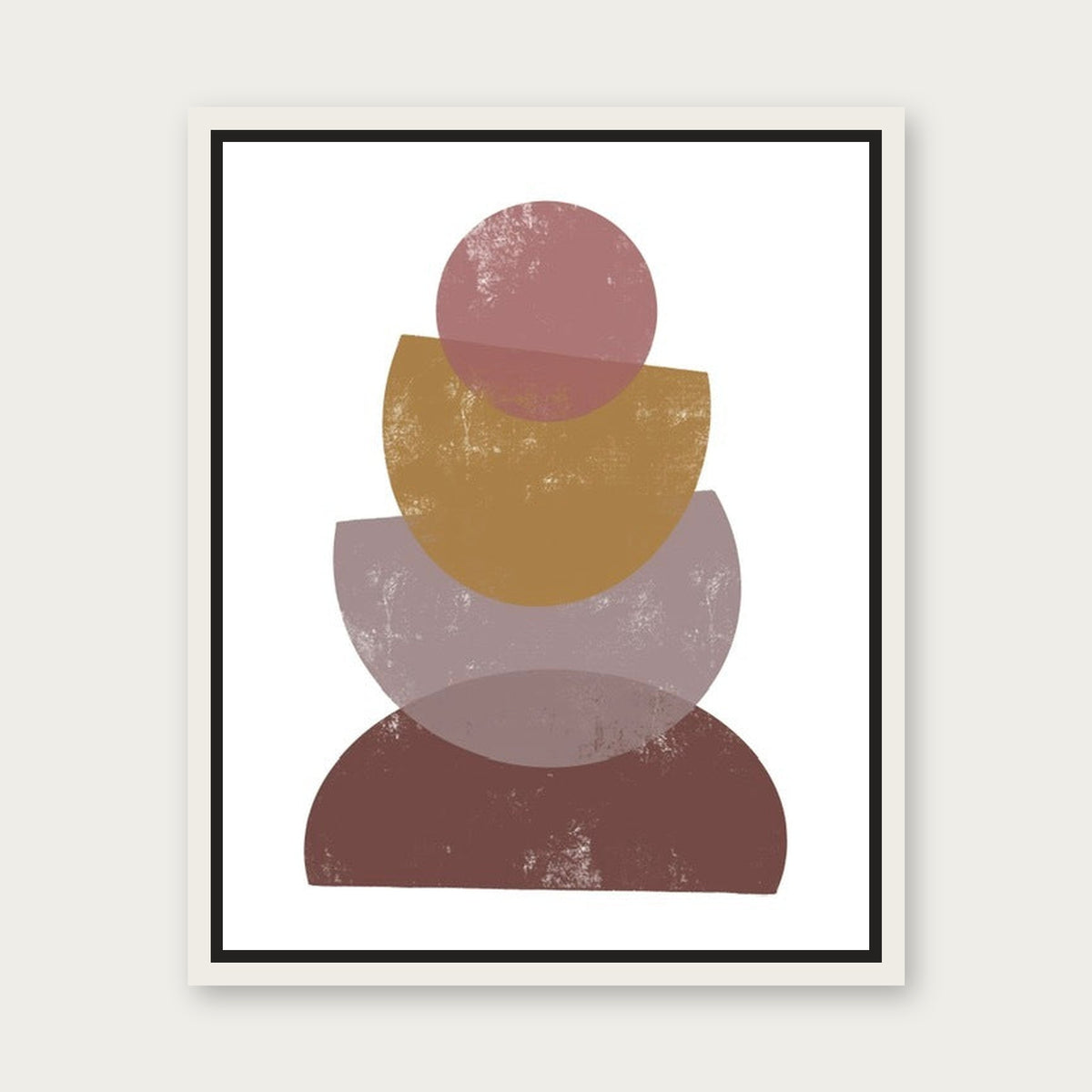Clay Potter Floating Frame Canvas - White floating frame
