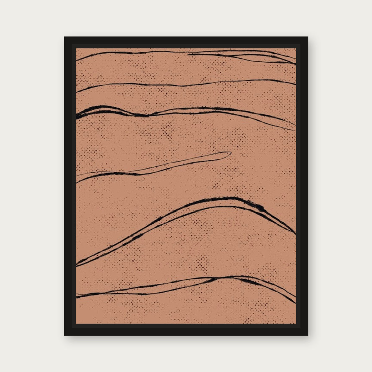Climb High Floating Frame Canvas - Black floating frame