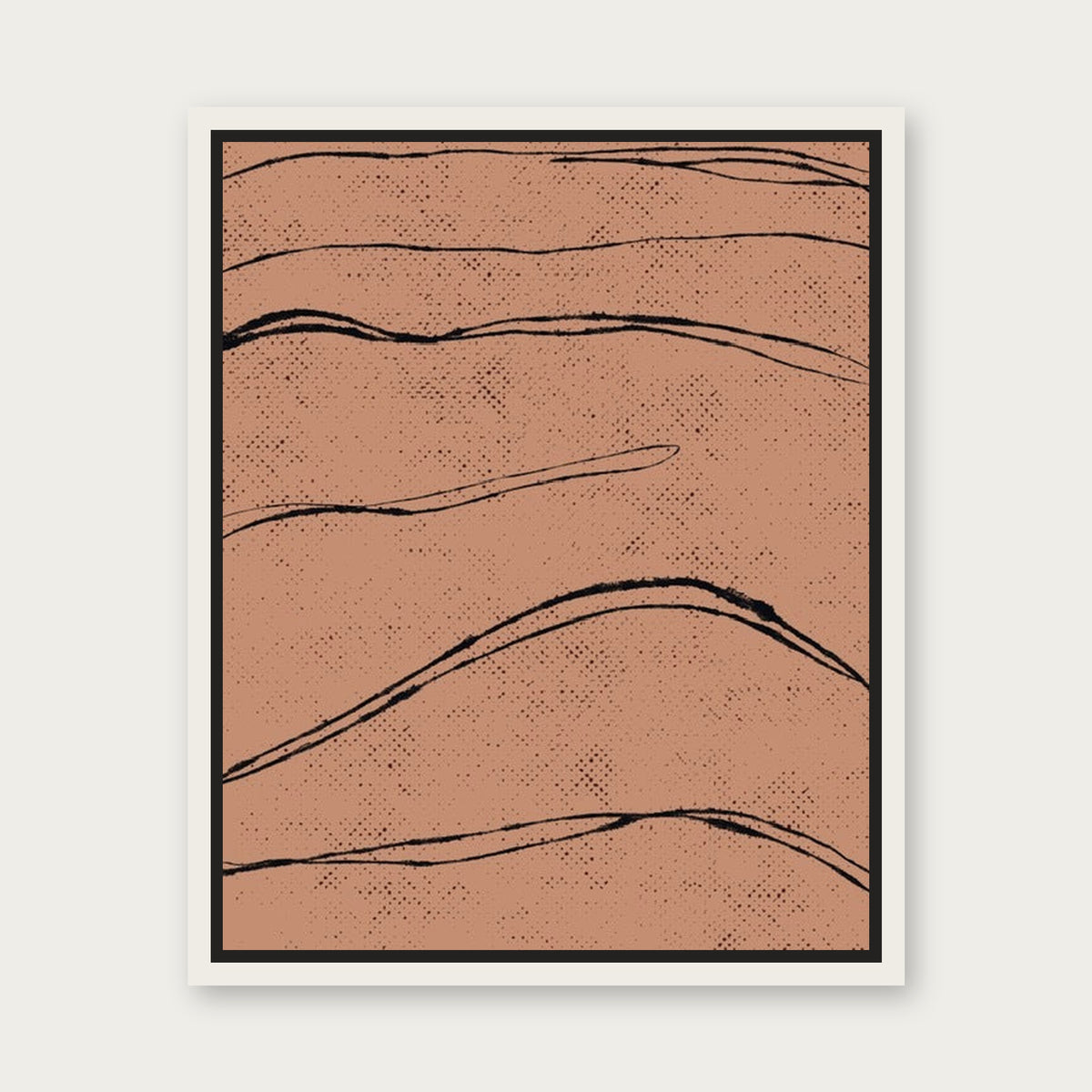 Climb High Floating Frame Canvas - White floating frame