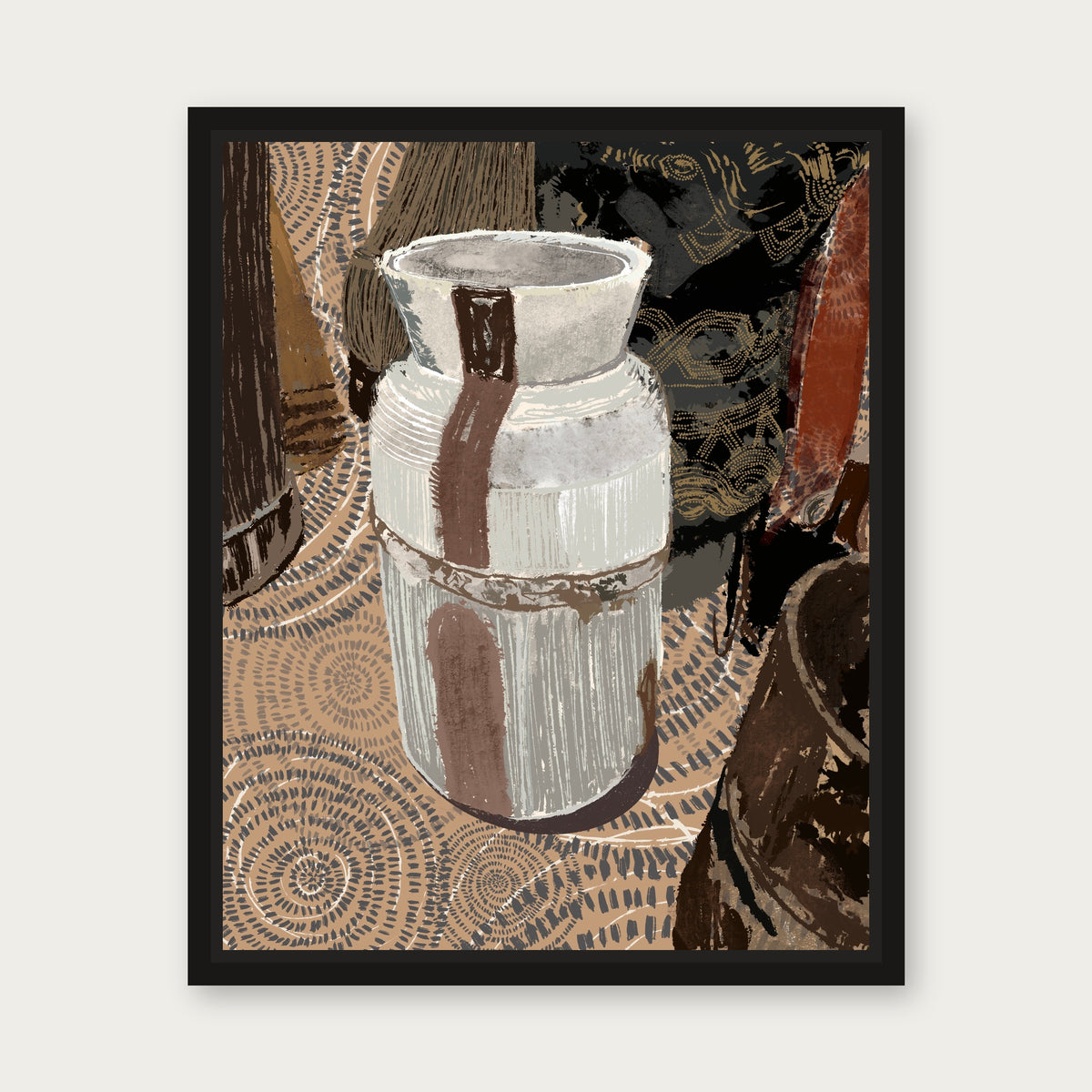 Collective Floating Frame Canvas - Black floating frame