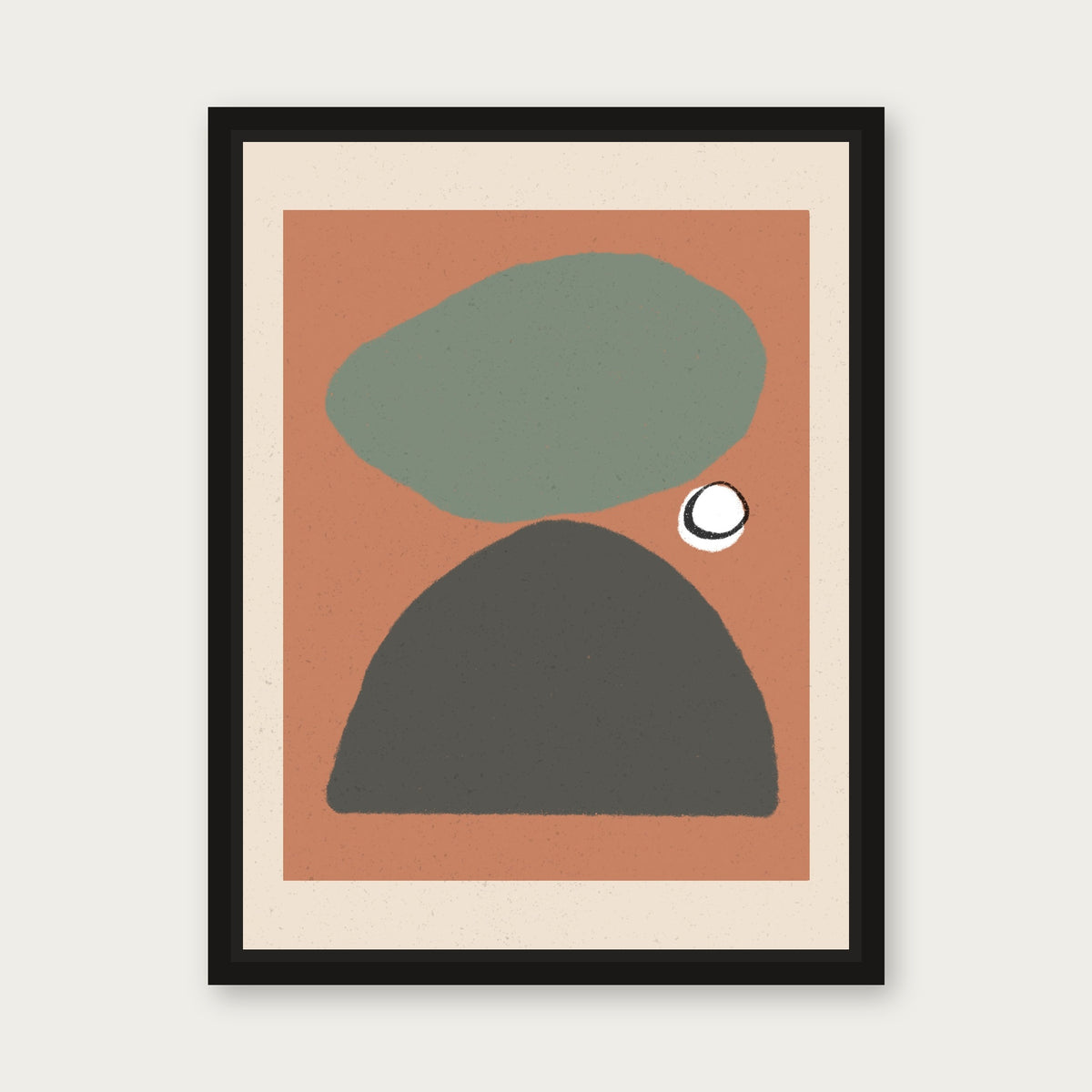 Concorde 1 Floating Frame Canvas - Black floating frame
