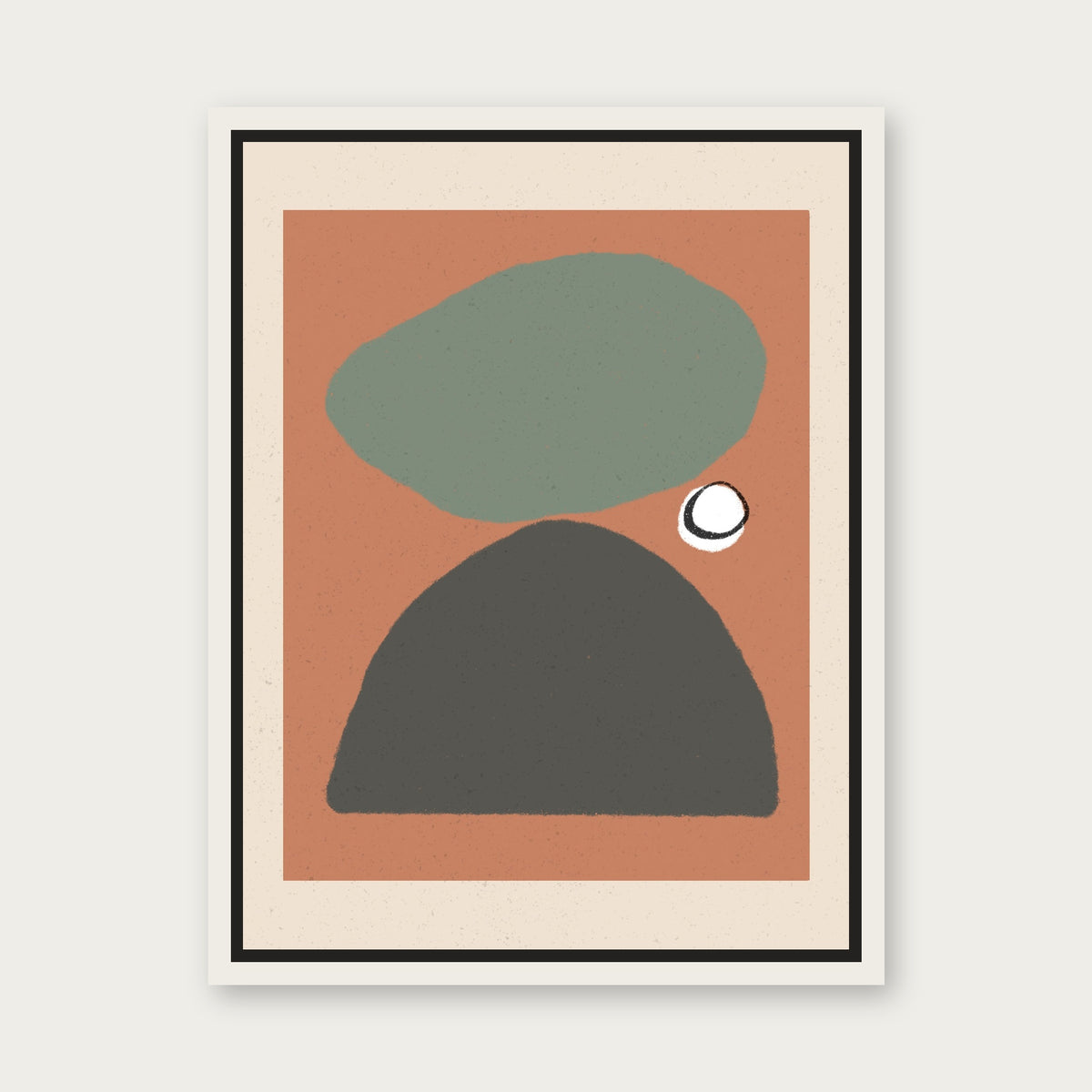 Concorde 1 Floating Frame Canvas - White floating frame