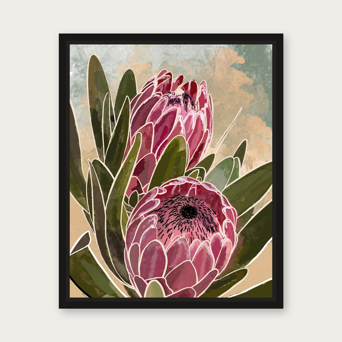 Copy Of Brentwood Floating Frame Canvas - Black floating frame