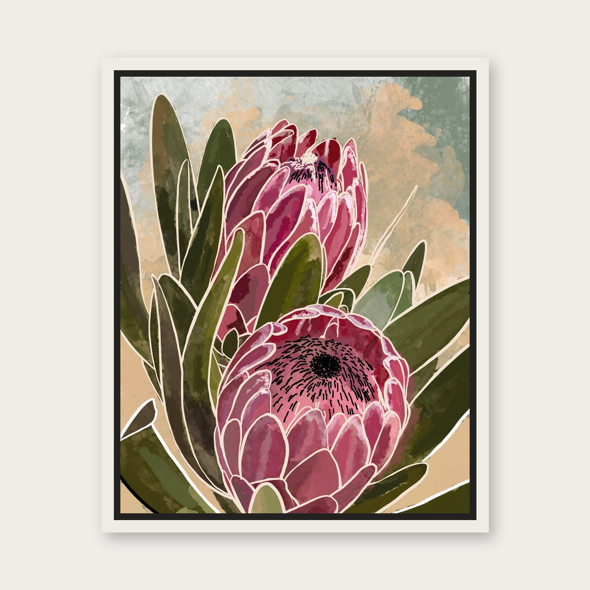 Copy Of Brentwood Floating Frame Canvas - White floating frame