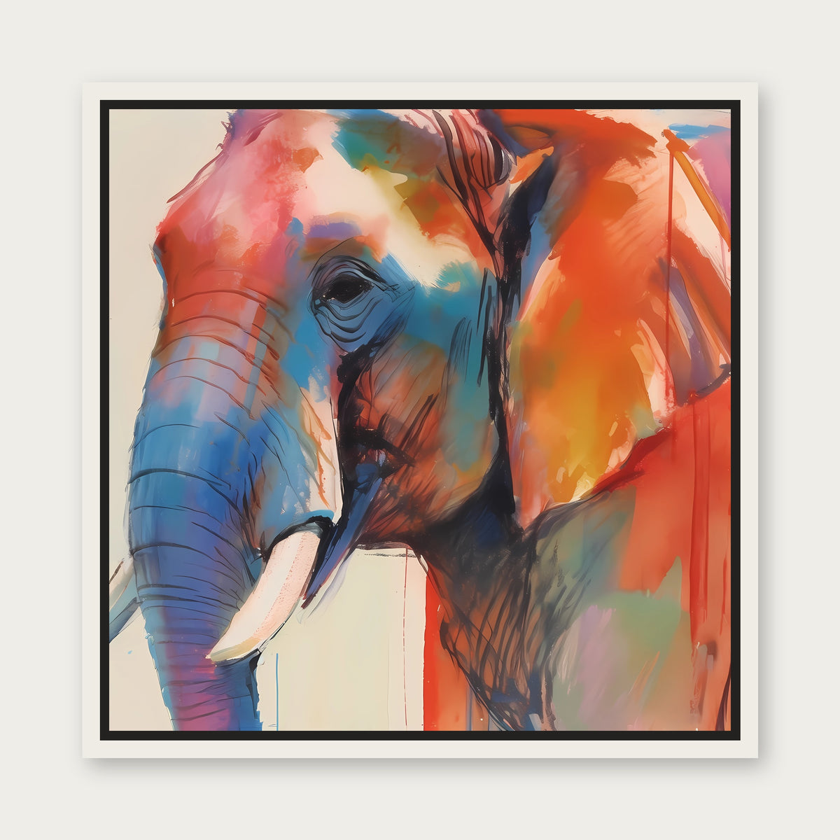 Copy Of Cold Sky Floating Frame Canvas - White floating frame