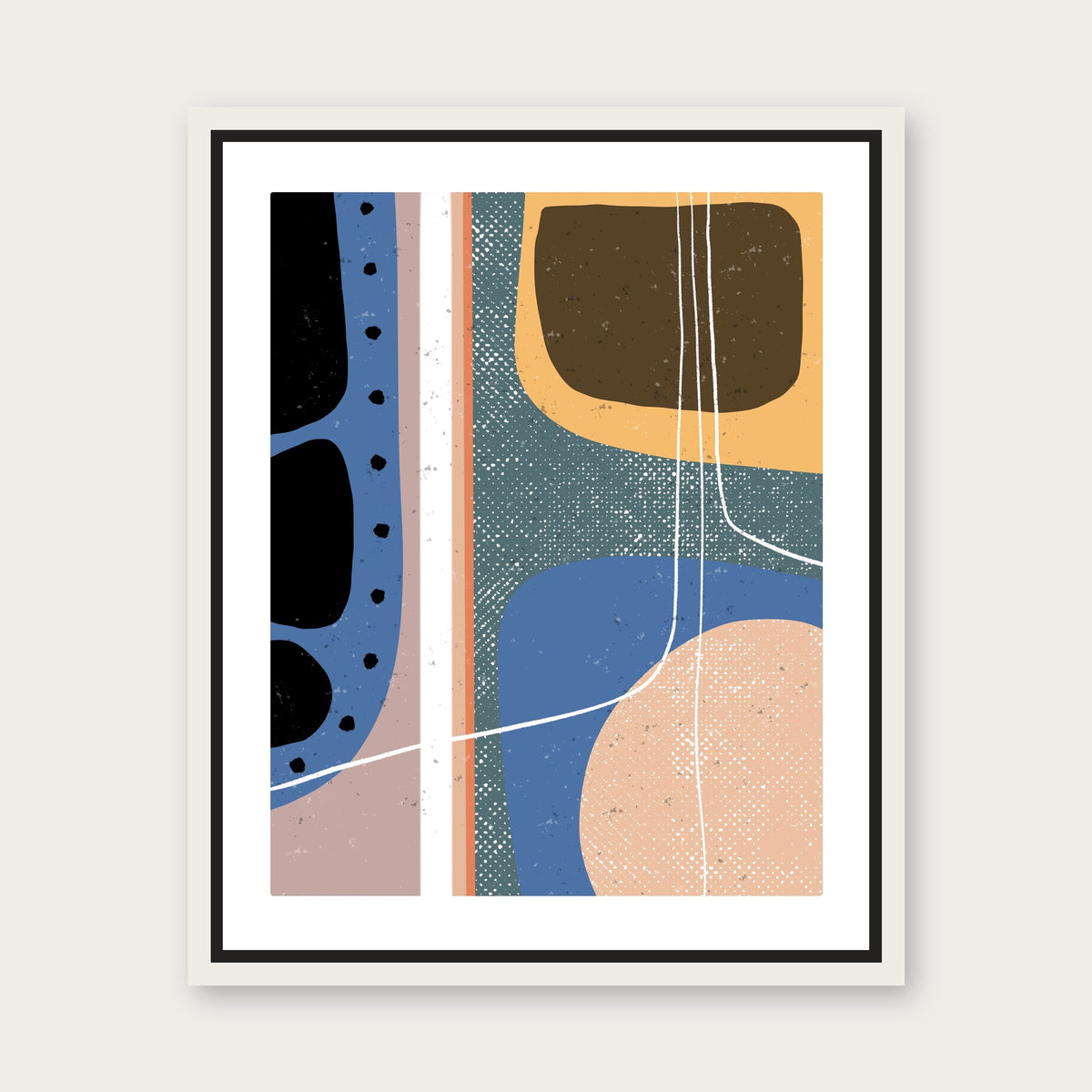 Courageous Floating Frame Canvas - White floating frame