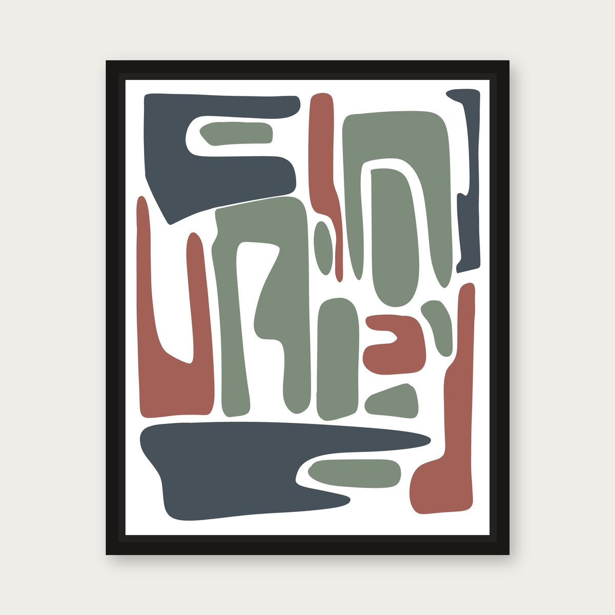 Crowdsurfing Floating Frame Canvas - Black floating frame