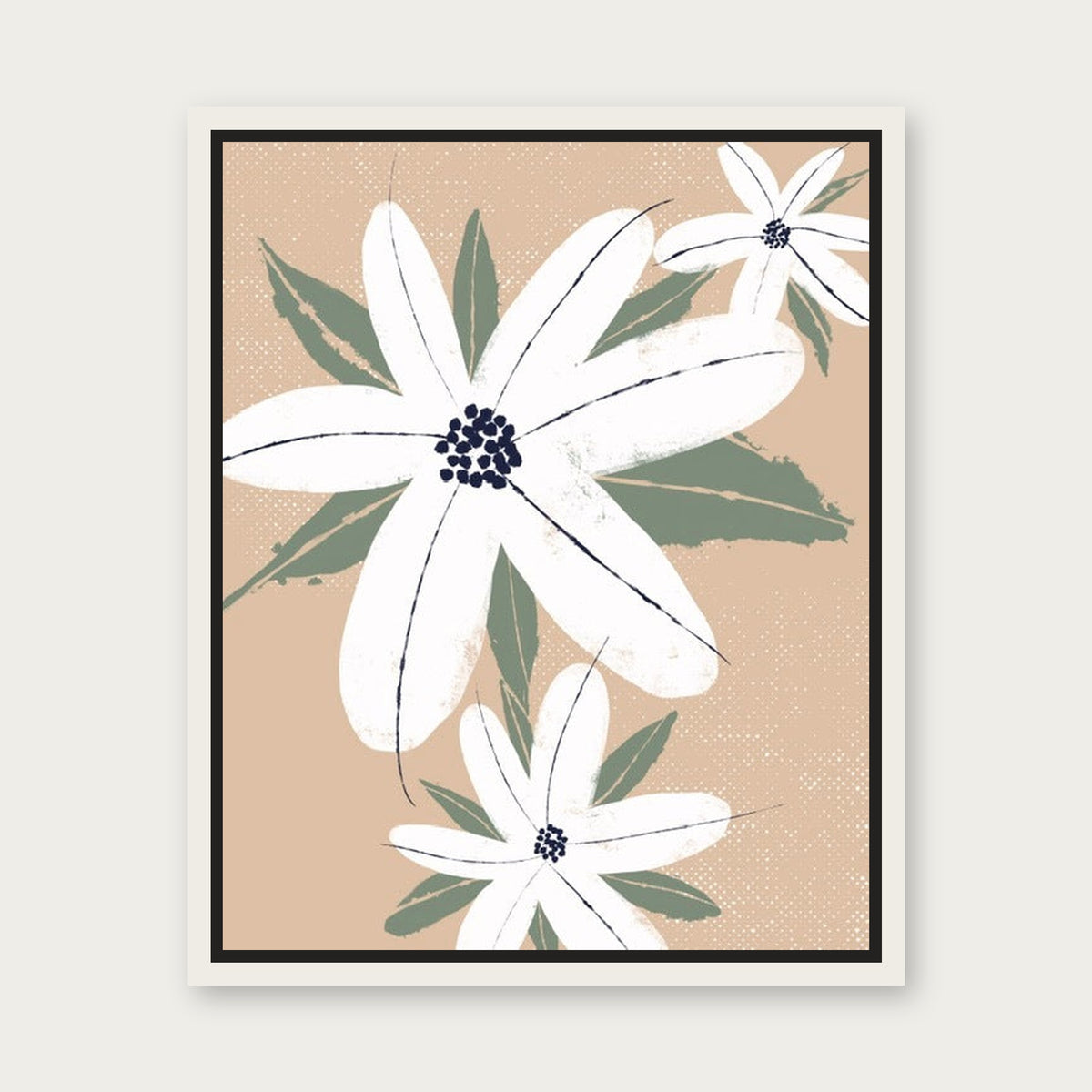 Dandy Floating Frame Canvas - White floating frame