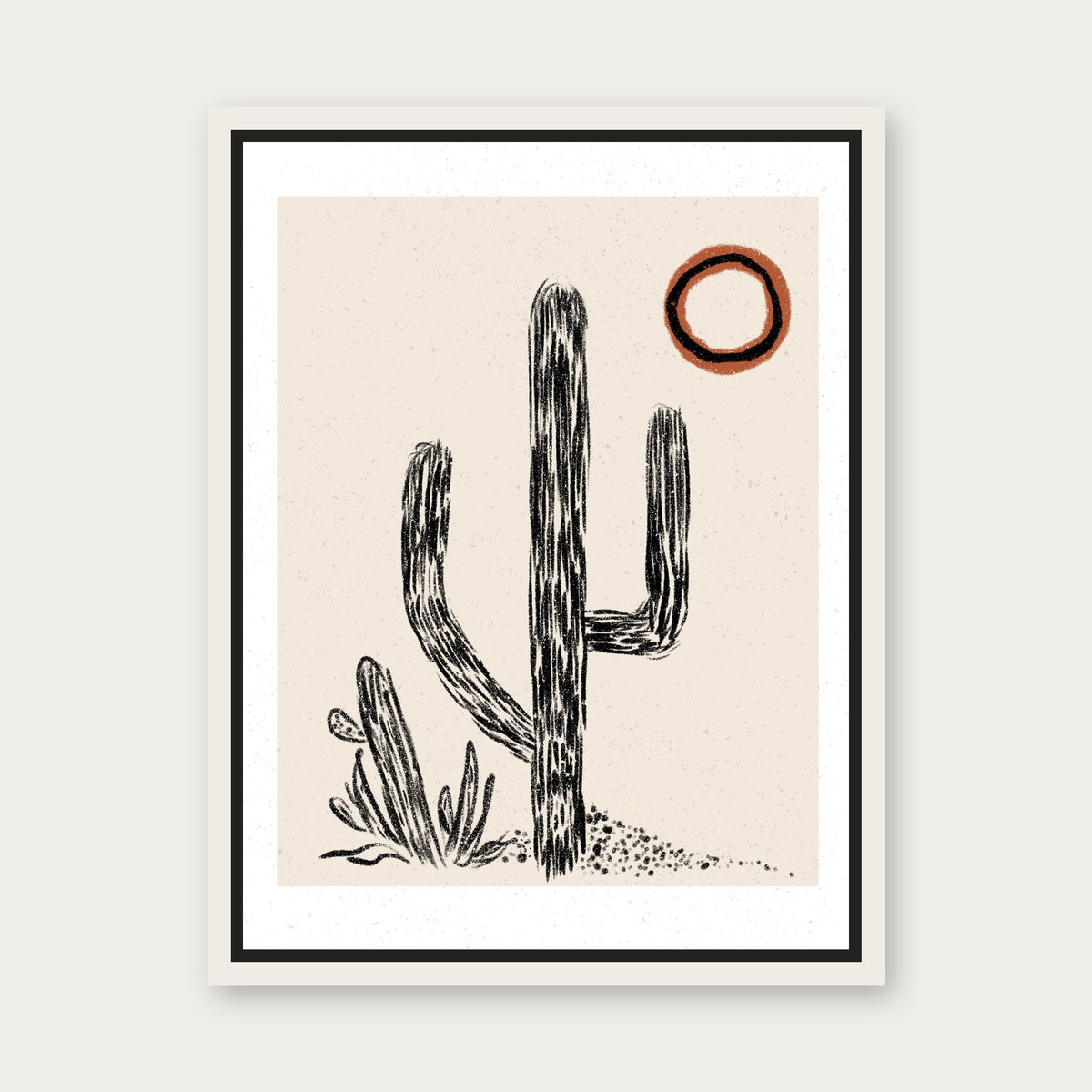 Deeply Rooted Floating Frame Canvas - White floating frame
