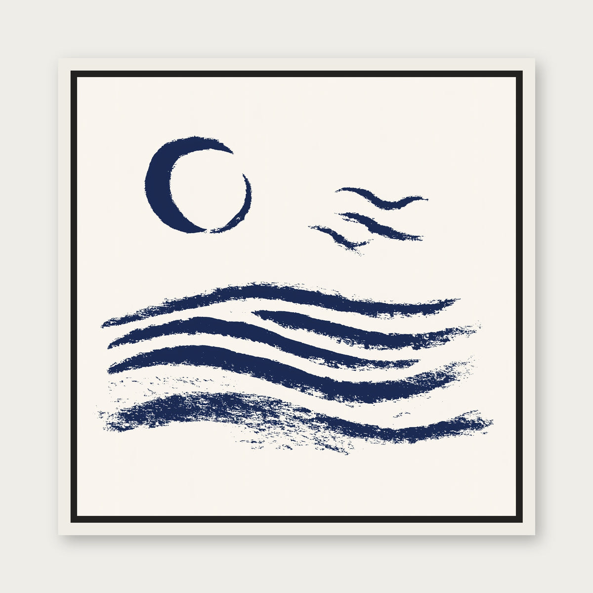 Desert Crest Framed Copy Floating Frame Canvas - White floating frame