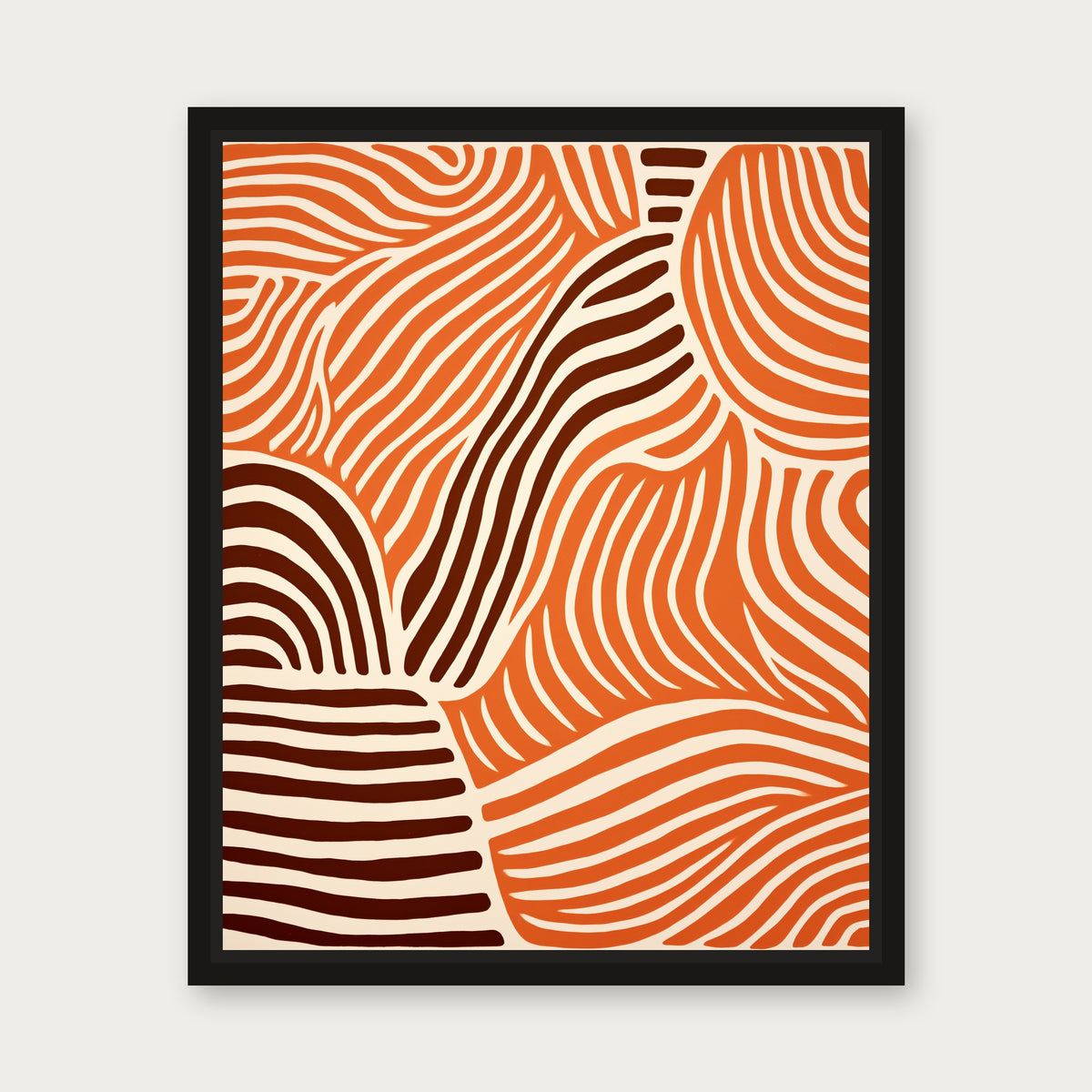 Duster Floating Frame Canvas - Black floating frame