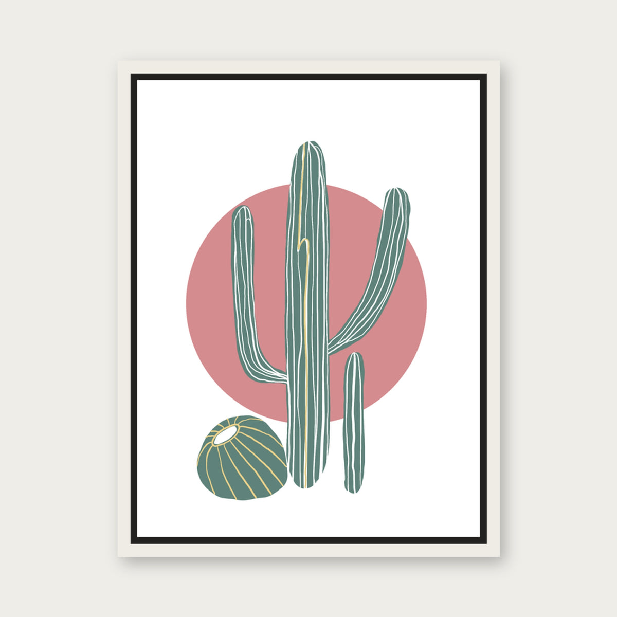 Fave 1 Floating Frame Canvas - White floating frame