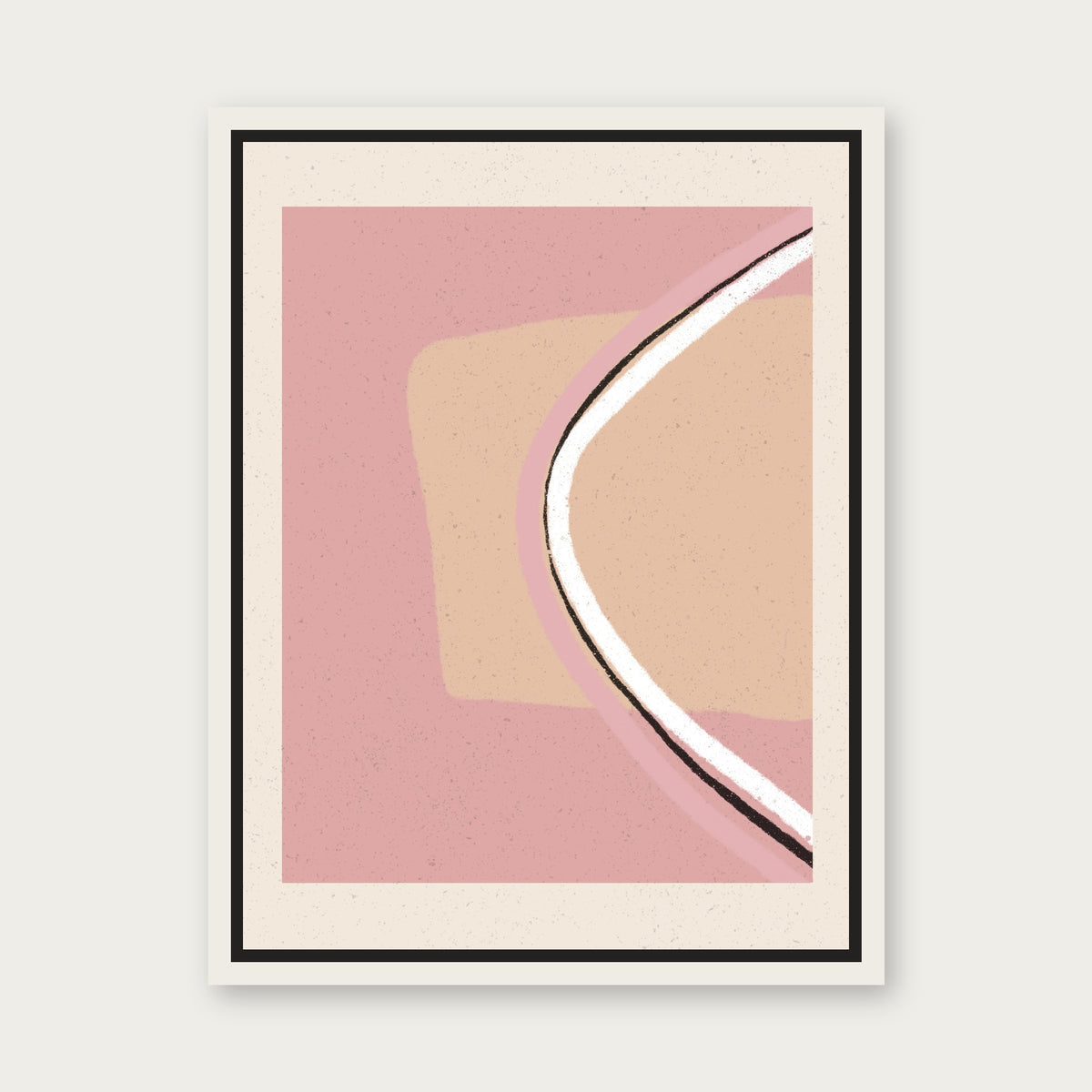 Flamenco Sketches 1 Floating Frame Canvas - White floating frame
