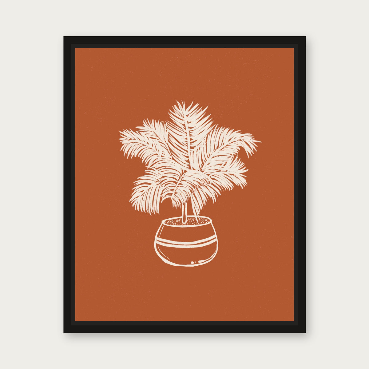 Flourish 1 Floating Frame Canvas - Black floating frame