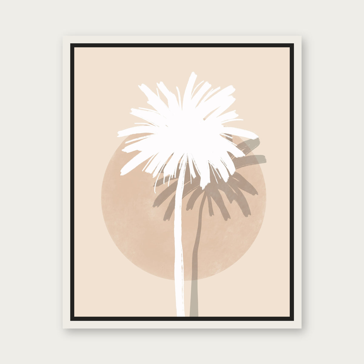 Friends Of Malibu Floating Frame Canvas - White floating frame