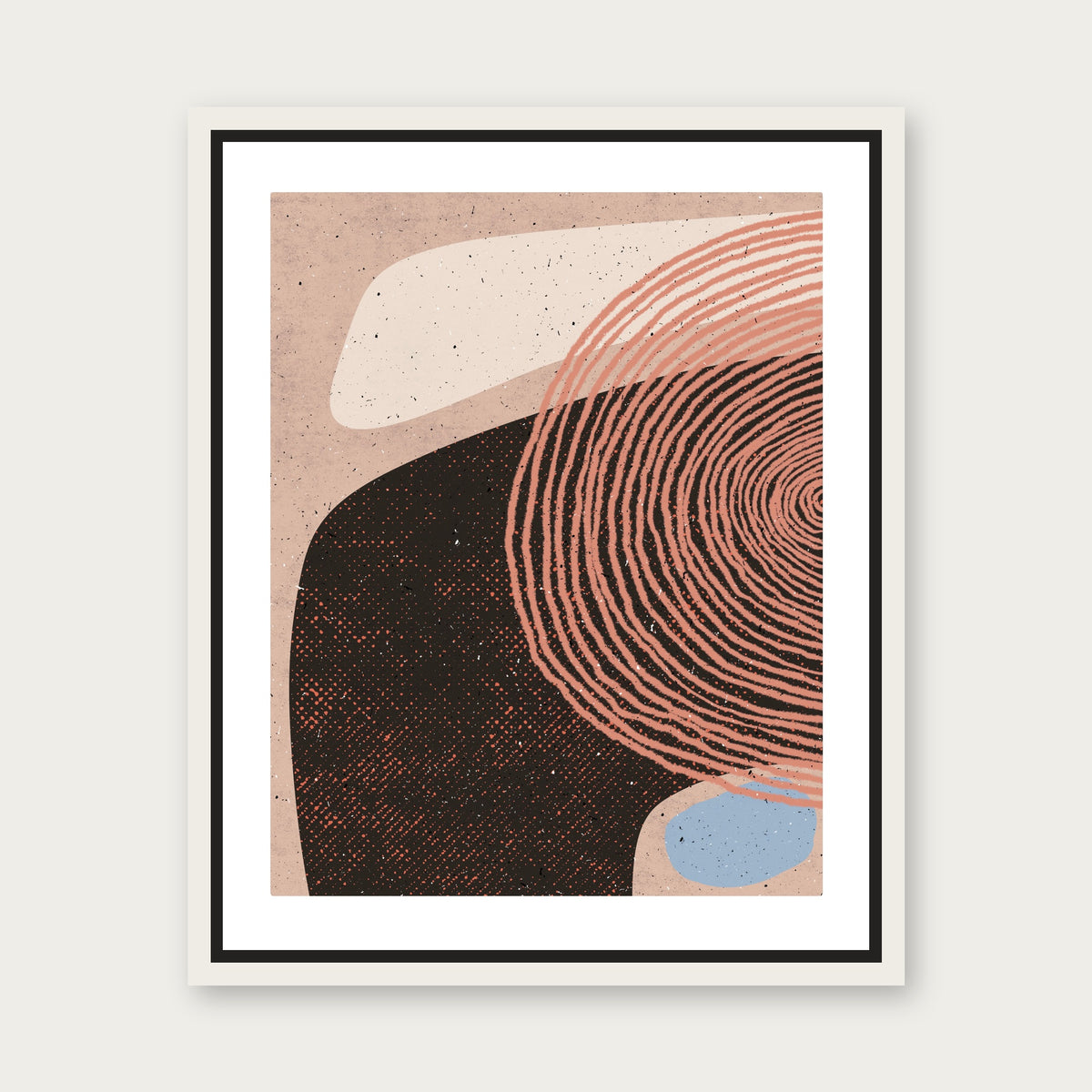 Generous Floating Frame Canvas - White floating frame