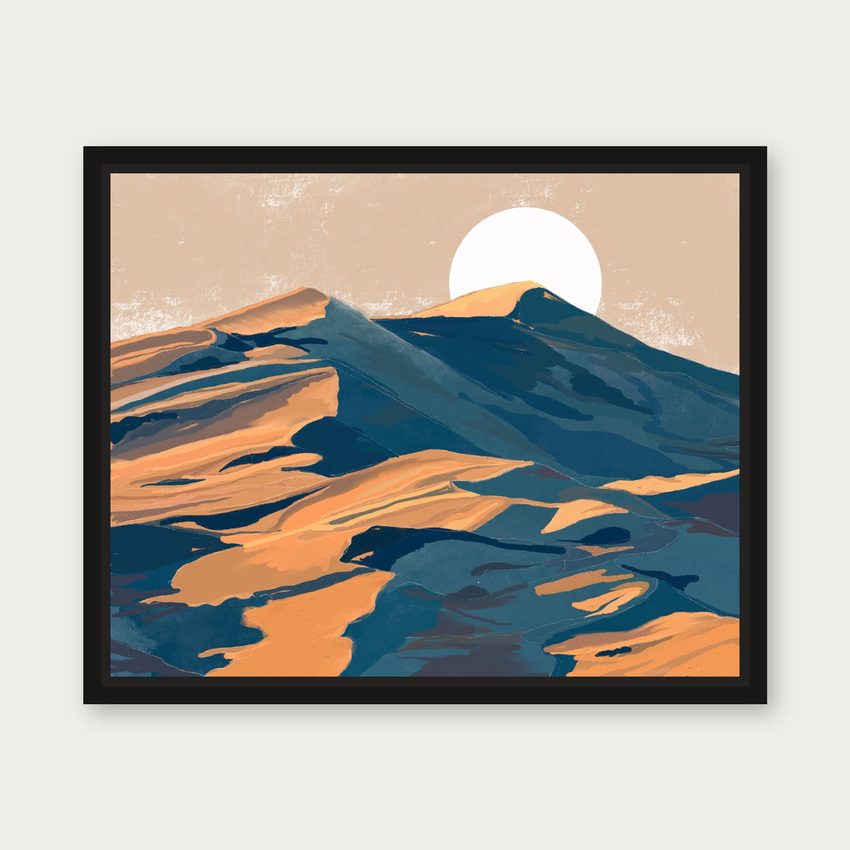 Great Sand Dunes National Park Floating Frame Canvas - Black floating frame