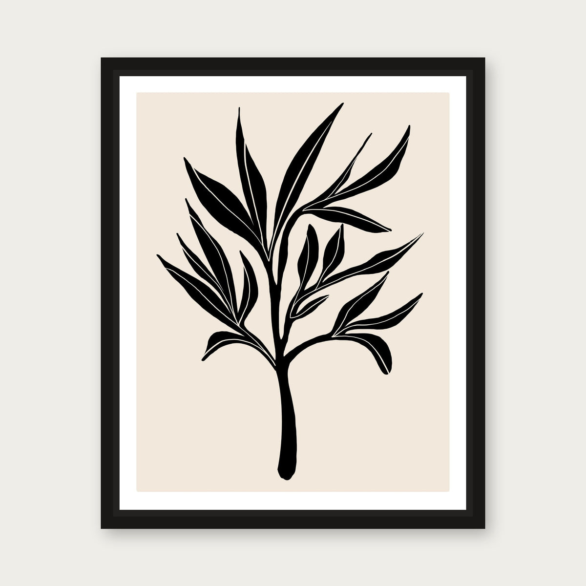 Harriet Floating Frame Canvas - Black floating frame