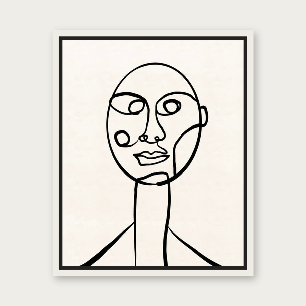 Hey There Floating Frame Canvas - White floating frame