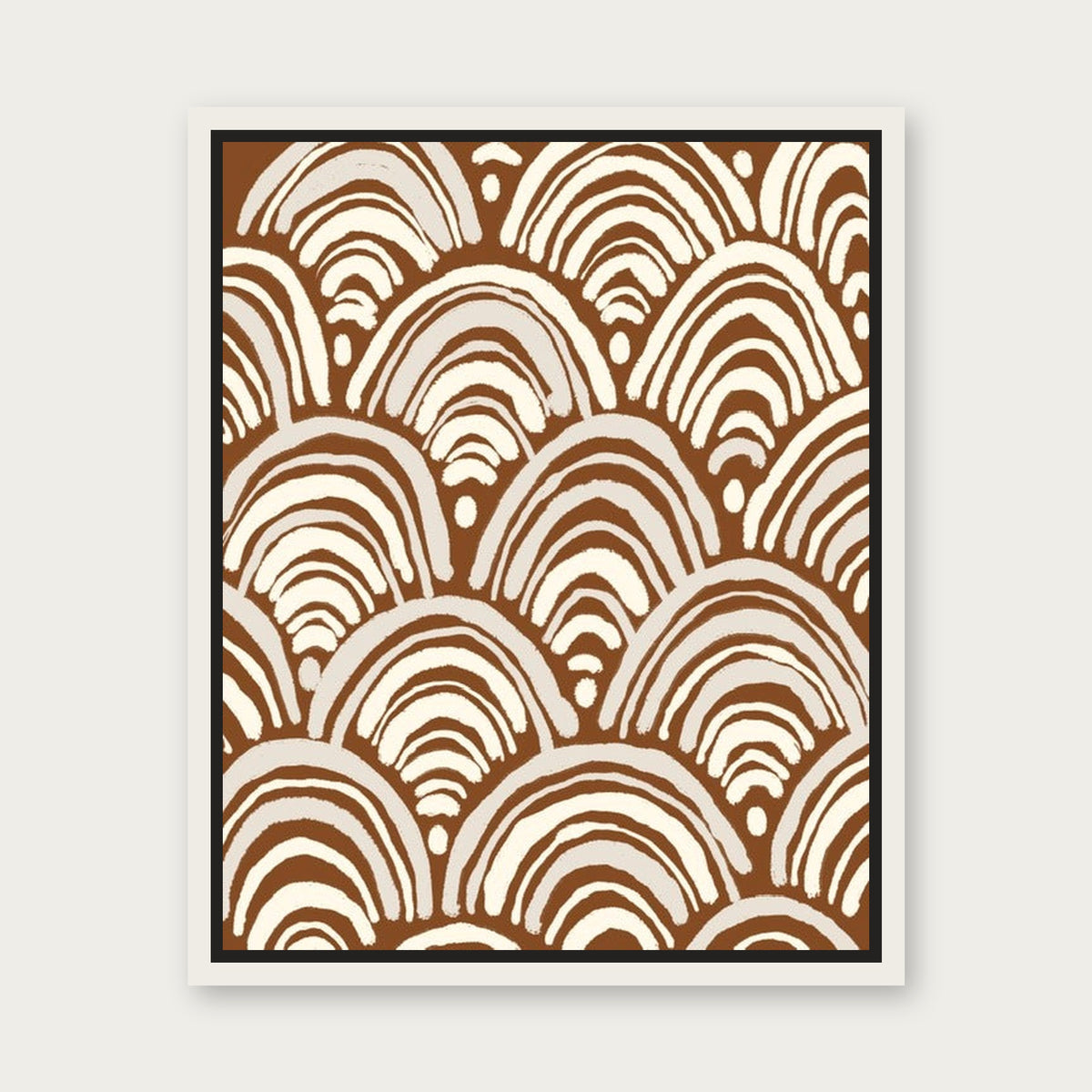 High Counsel Floating Frame Canvas - White floating frame