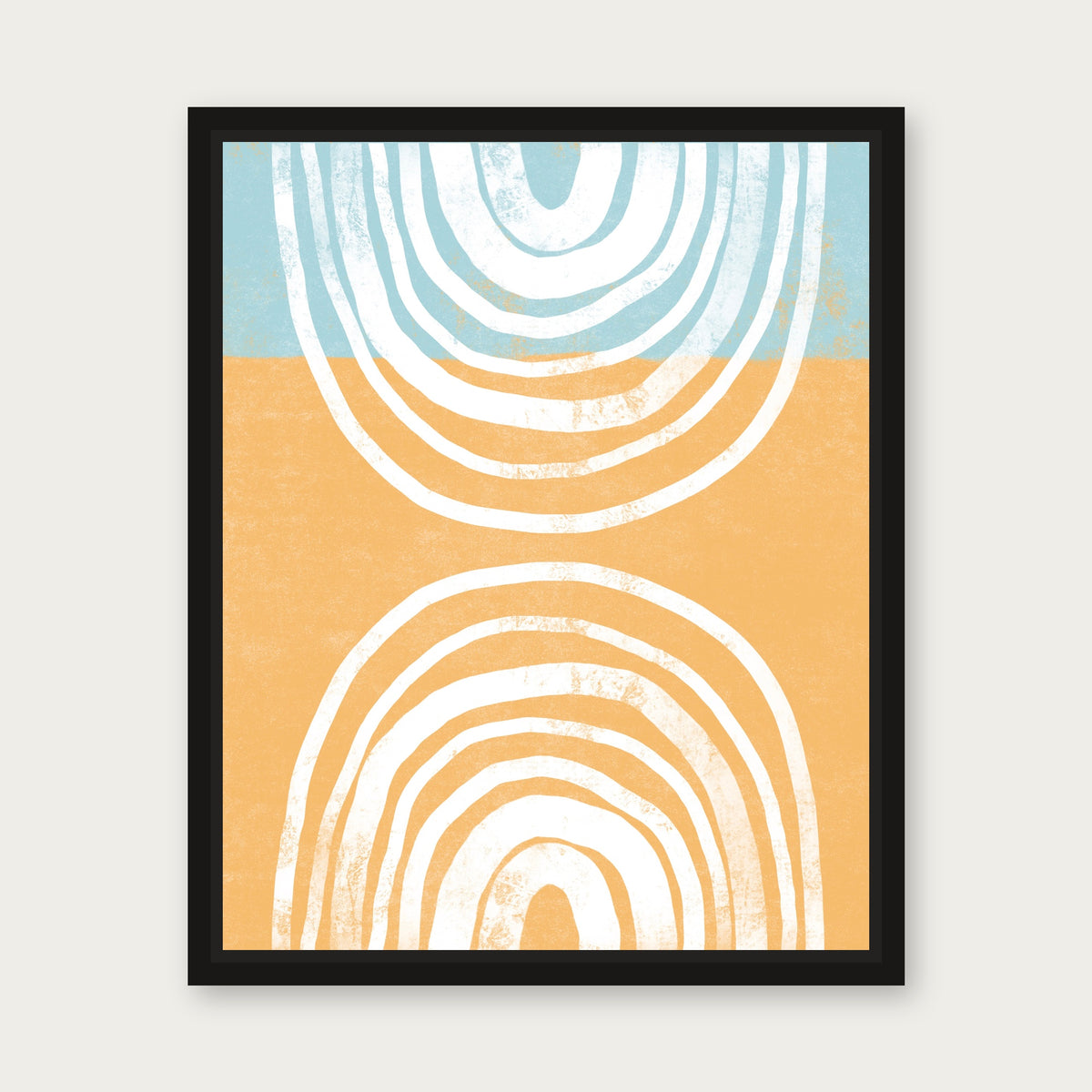 Hilltop Floating Frame Canvas - Black floating frame