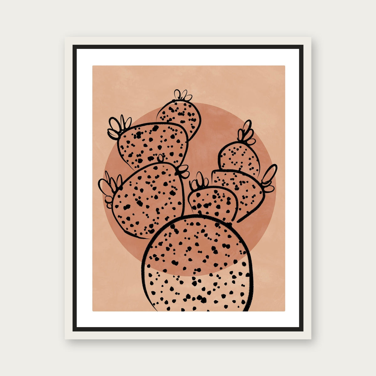 Hypatia Floating Frame Canvas - White floating frame